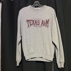 Jerzees Gray Texas A&M University Sweatshirt